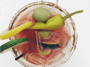 Kimchi + Sesame = Delicious Fermented Bloody Maria